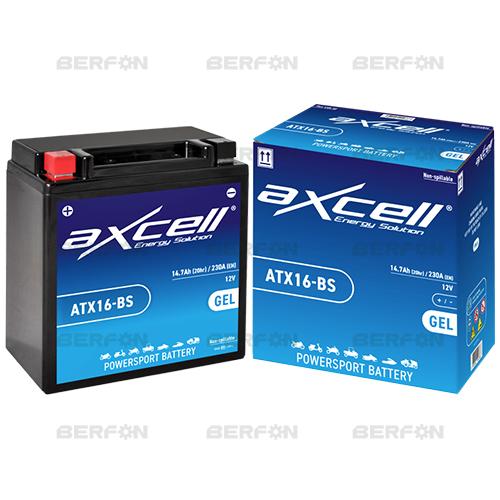 BATERIA AXCELL ATX16-BS: 12V-14,7A (150x87x161mm)